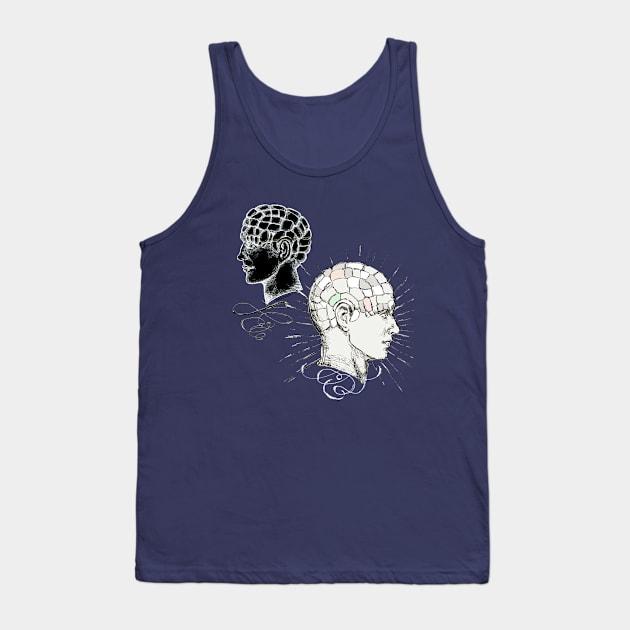 Phrenology Heads Tank Top by FanitsaArt